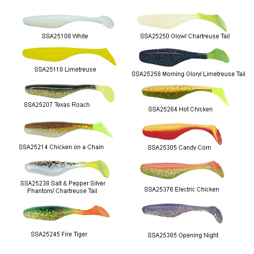 Bass Assassin - Saltwater Elite Shiner/Electric Shad