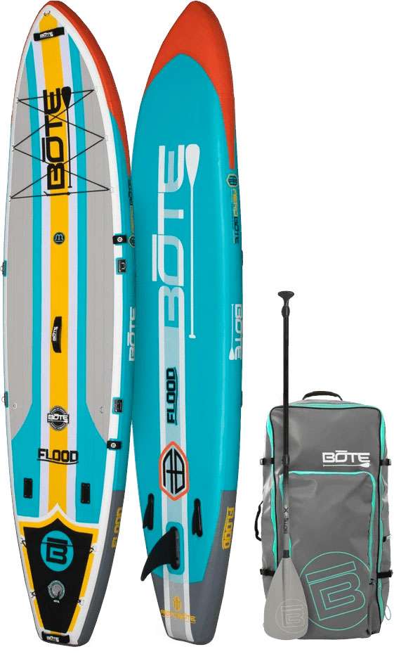 BOTE Flood Aero Inflatable Paddle Board Trax Aqua - TackleDirect