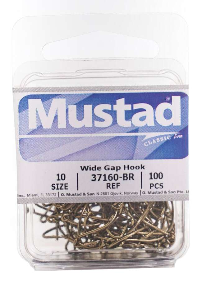 Mustad Bronze English Bait and Caddis Fly Hooks