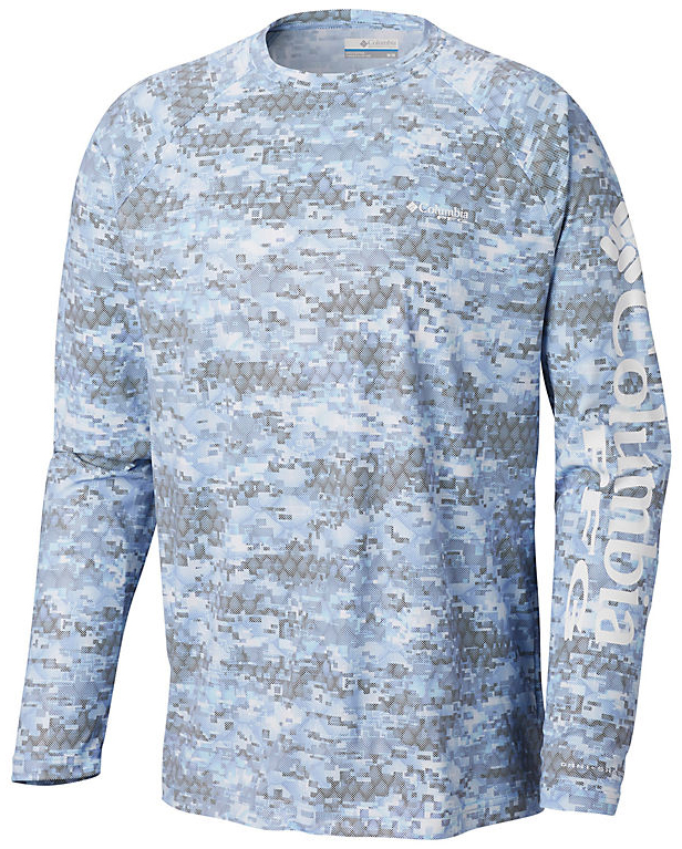 Columbia PFG Terminal Deflector Printed Long Sleeve Shirt Men's Clearance