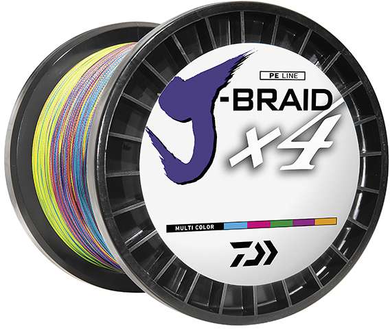 Daiwa J-Braid X4 Filler Spool 40lb Multi-Color 300 yds