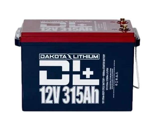 Dakota Lithium L+ 12V 315Ah Dual Pur. Starter/Deep Cycle Battery ...