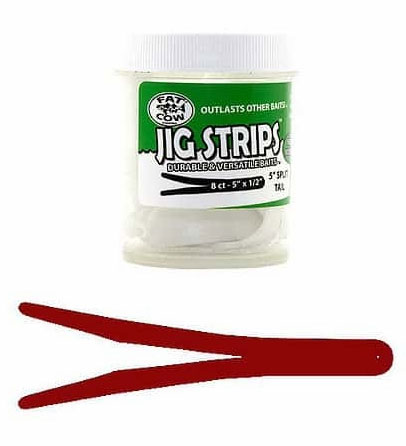 Fat Cow Fishing Jig Strips - Split Tails - TackleDirect