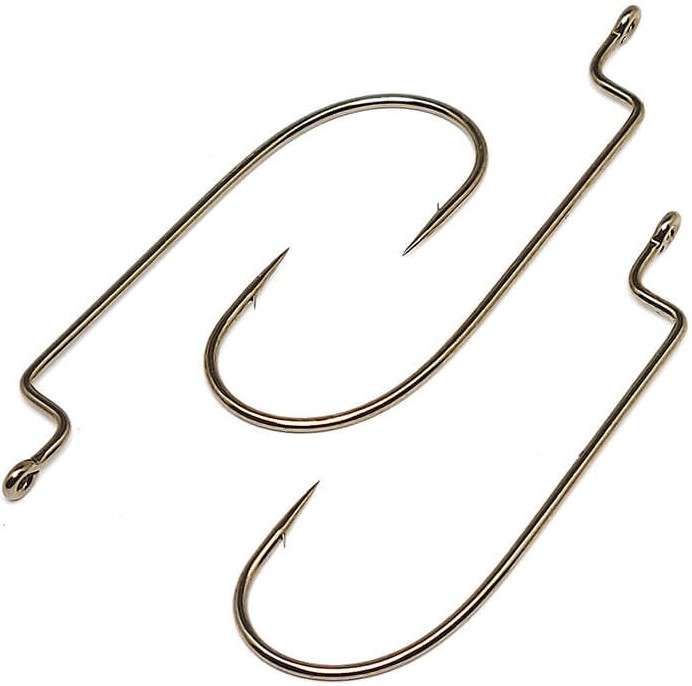 Gamakatsu 07110-25 Worm Hook Offset Sh - Br - 2 - 25pk - TackleDirect