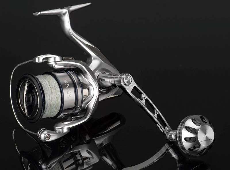 Spinning Reel Handle Aluminum LMY-A38, Black Red / Daiwa