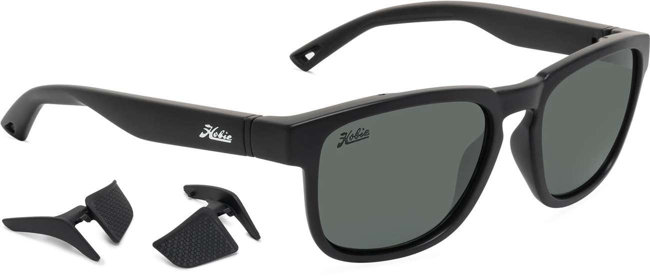 Hobie Monarch Float Sunglasses Satin Blk/Grey TackleDirect