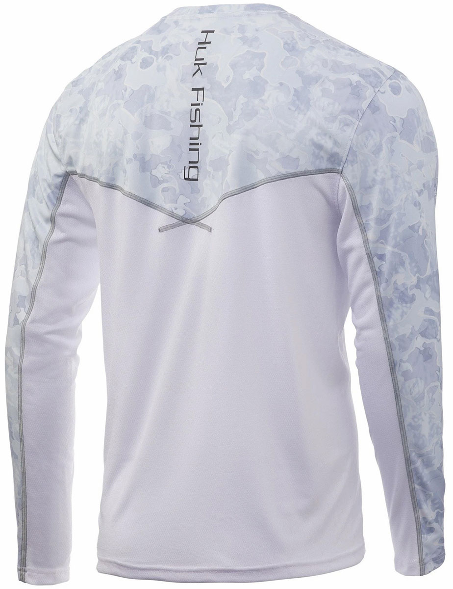 HUK Icon X Camicia Da Pesca A Maniche Lunghe Donna - Protezione Solare UPF 50+, Traspirante, Bianco, Taglia XS