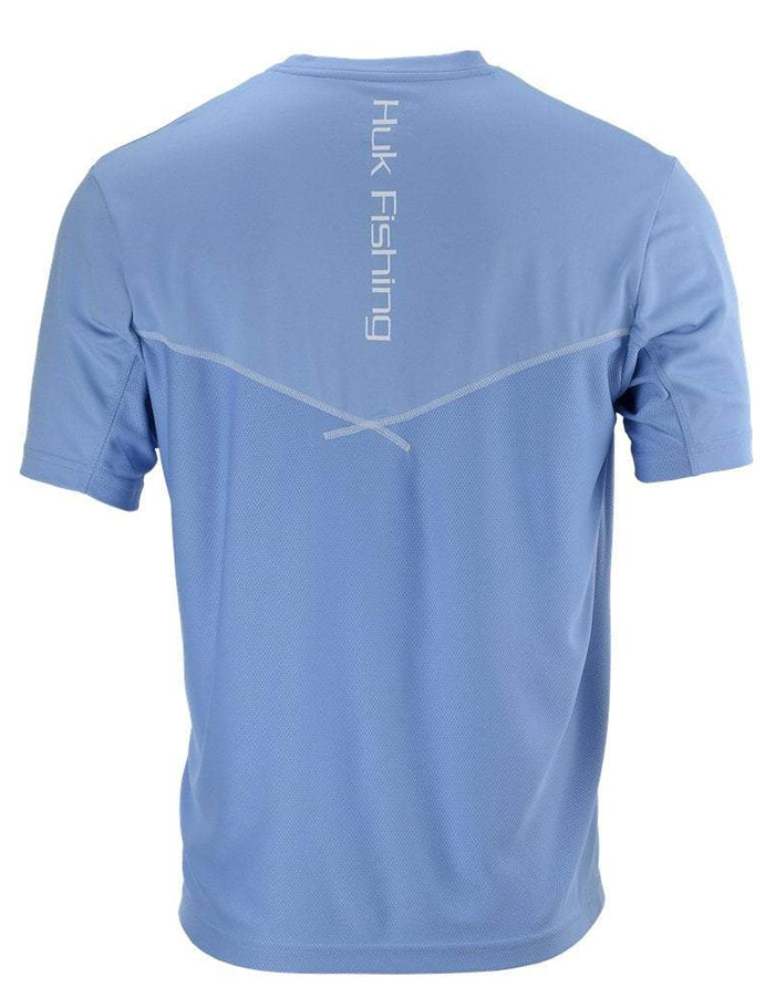Huk Icon X Short Sleeve Shirt - Carolina Blue - M - TackleDirect