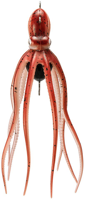 Mustad InkVader Octopus Jig - Red - Large - 10oz - TackleDirect