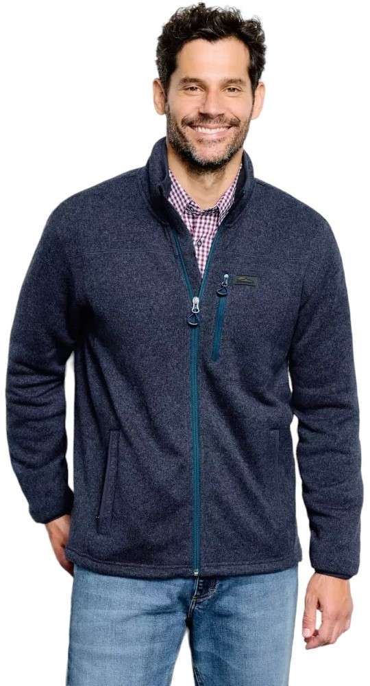 Orvis Mens R65 Sweater Fleece Jacket - Ink - Medium - TackleDirect