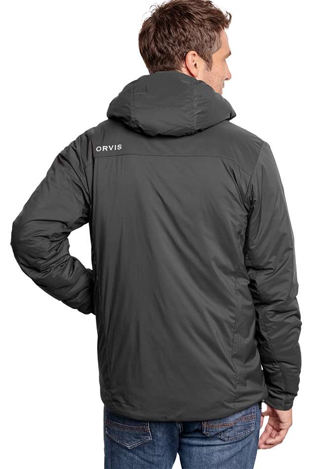 Orvis Pro Insulated Hooded Jacket, granite, Fly Fishing, Outdoors