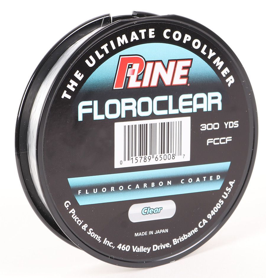 #FCCFMG-10 M.Grn P-LINE Floroclear Fluorocarbon Coated Fishing Line 10lb 300yd 