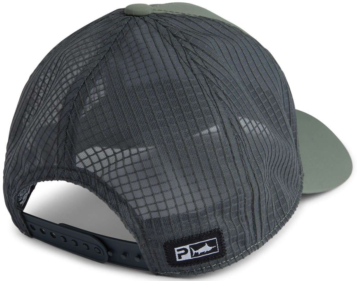 Pelagic Echo Gyotaku Performance Trucker Hat - OS - Am - TackleDirect