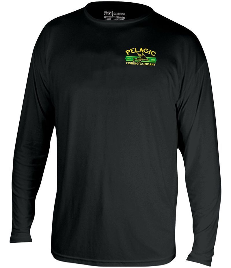 Pelagic Aquatek Fish Co. LS Shirt - Black - TackleDirect