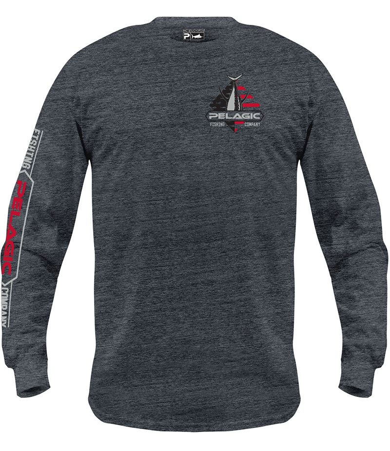 Pelagic Patriot Tuna Long Sleeve T-Shirt - XL - TackleDirect