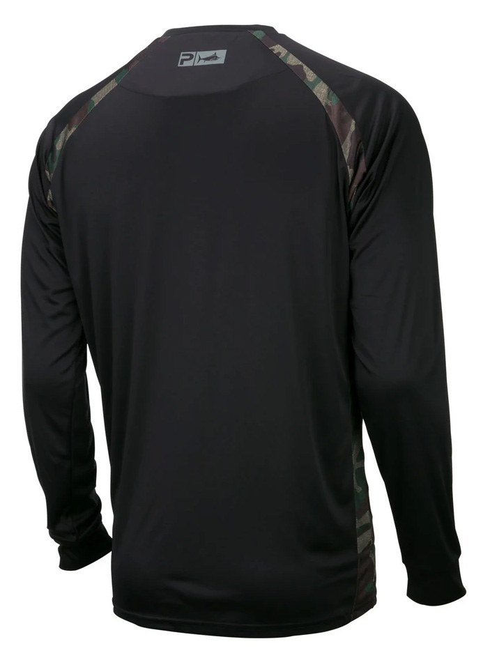 Pelagic Vaportek Sideline LS Performance Shirt - Fish Camo - XL