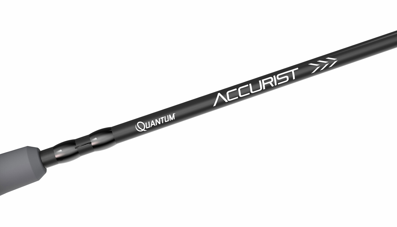 7-Foot 2-Piece Medium-Heavy Power HSX50 High Modulus Graphite Rod with Stainless Steel Guides with Hard Chrome Inserts X-Fast-Action and Split-Grip EVA Handle Quantum Accurist Casting Rod 