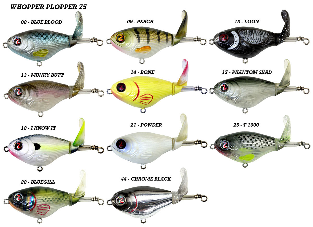 Whopper Plopper - Bass Topwater Lures with Rotating Tail - Topwater Popper Bass  Fishing Lures Floating Swim Baits Trout Pike Salmon Spinner Baits Bc, Topwater  Lures -  Canada