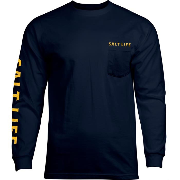 Shimano Ringspun Long Sleeve T-Shirt Navy XL | ATEERSLSXLNV