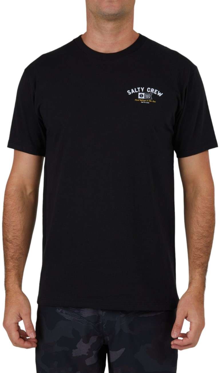 Salty Crew Surf Club Premium T-Shirt - BLK - Medium - TackleDirect