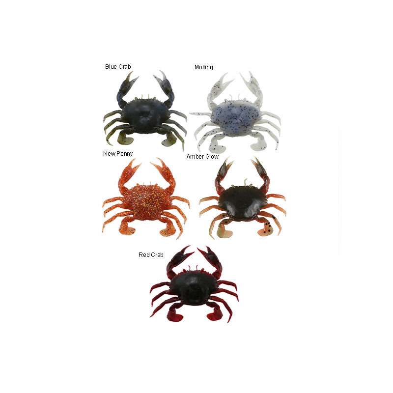 Savage Gear PVC 3D Crab Lures - TackleDirect