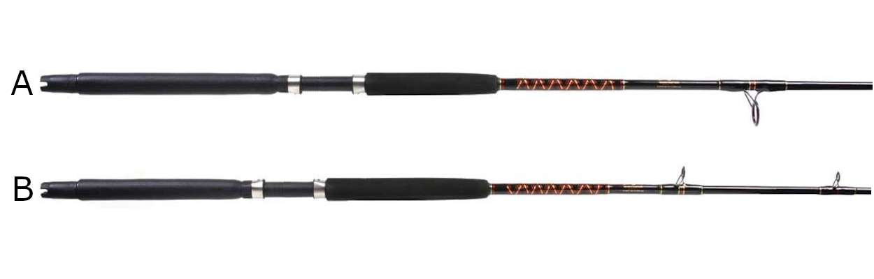 Two Pack 20-30 Lb 6' 6" Solid Blank Saltwater Spinning Boat Fishing Rods 