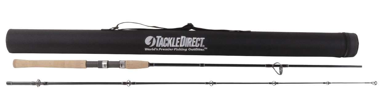 TackleDirect Silver Hook 2-Piece Spinning Rods - TackleDirect