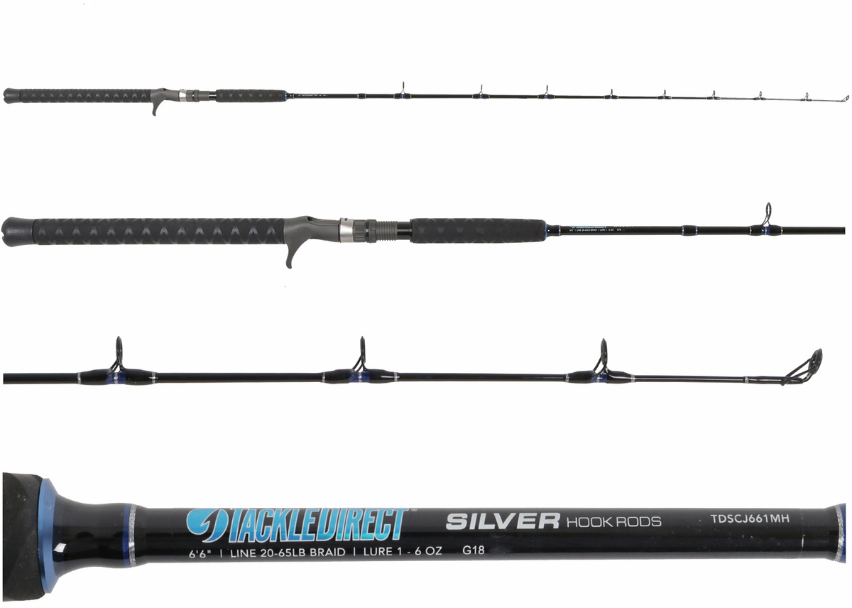 TackleDirect Silver Hook Conventional Jigging Rods