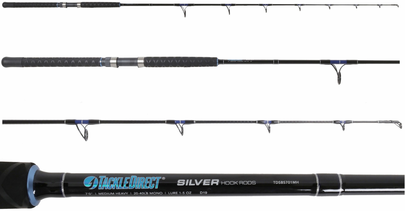 TackleDirect Silver Hook Low Profile Baitcasting Combos - TackleDirect