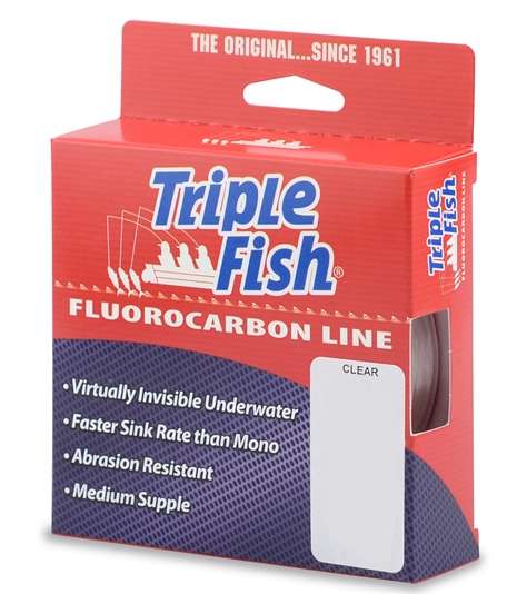 Triple Fish Fluorocarbon Line 200yd Spool 30lb Test - TackleDirect