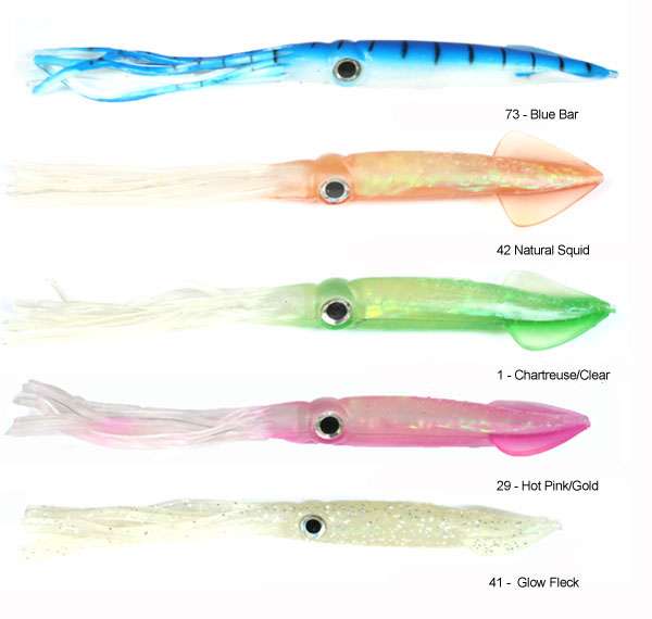 Tsunami Holographic Squid Lures - TackleDirect