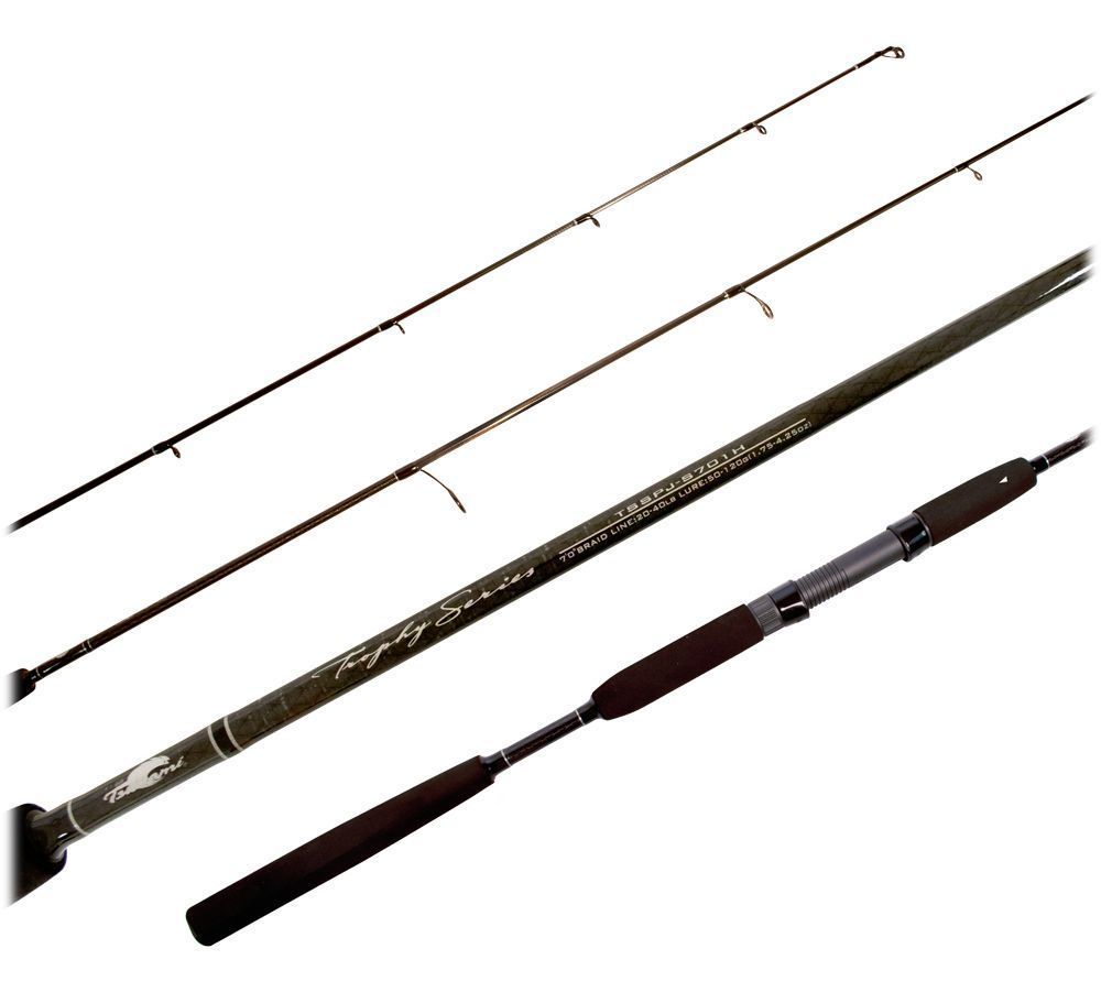 Tsunami Trophy Series Slow Pitch Jigging Spinning Rods - TackleDirect