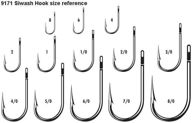 VMC Siwash Open Eye Hook Size #4, 50-Pack