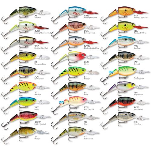 Rapala Jointed Shad Rap Redfire Crawdad Jsr07 for sale online 