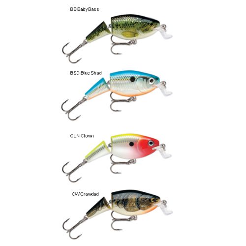 Rapala Jointed Shallow Shad Rap 5 Fishing Lure Baby Bass 2in for sale online 