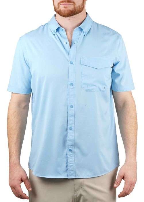 Aftco Palomar SS Vented Fishing Shirt - AB - X-Large - TackleDirect