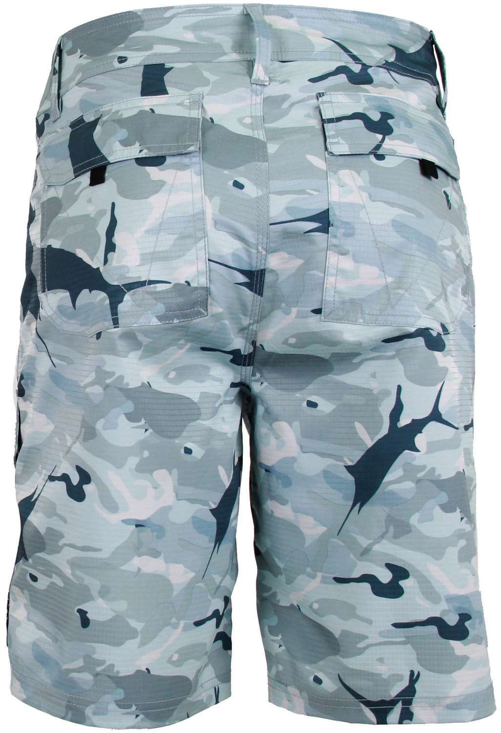 AFTCO M82 Tactical Fishing Shorts - Grey Camo - Size 34