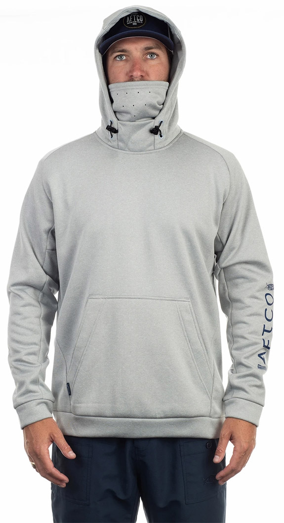 Aftco Reaper Technical Hoodie - Heather Gray - 2XL - TackleDirect