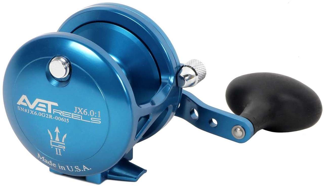 Avet JX 6.0 G2 1 Speed Reel Blue NGP TackleDirect