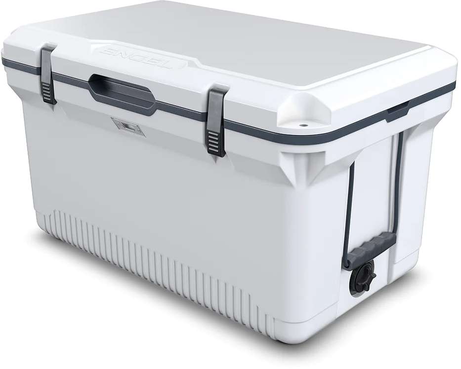 Engel 60QT UltraLite Injection Molded Cooler - White - TackleDirect