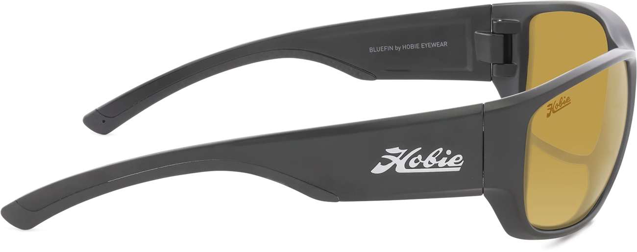 Hobie Bluefin Float Sunglasses Satin Black/Sightmaster - TackleDirect