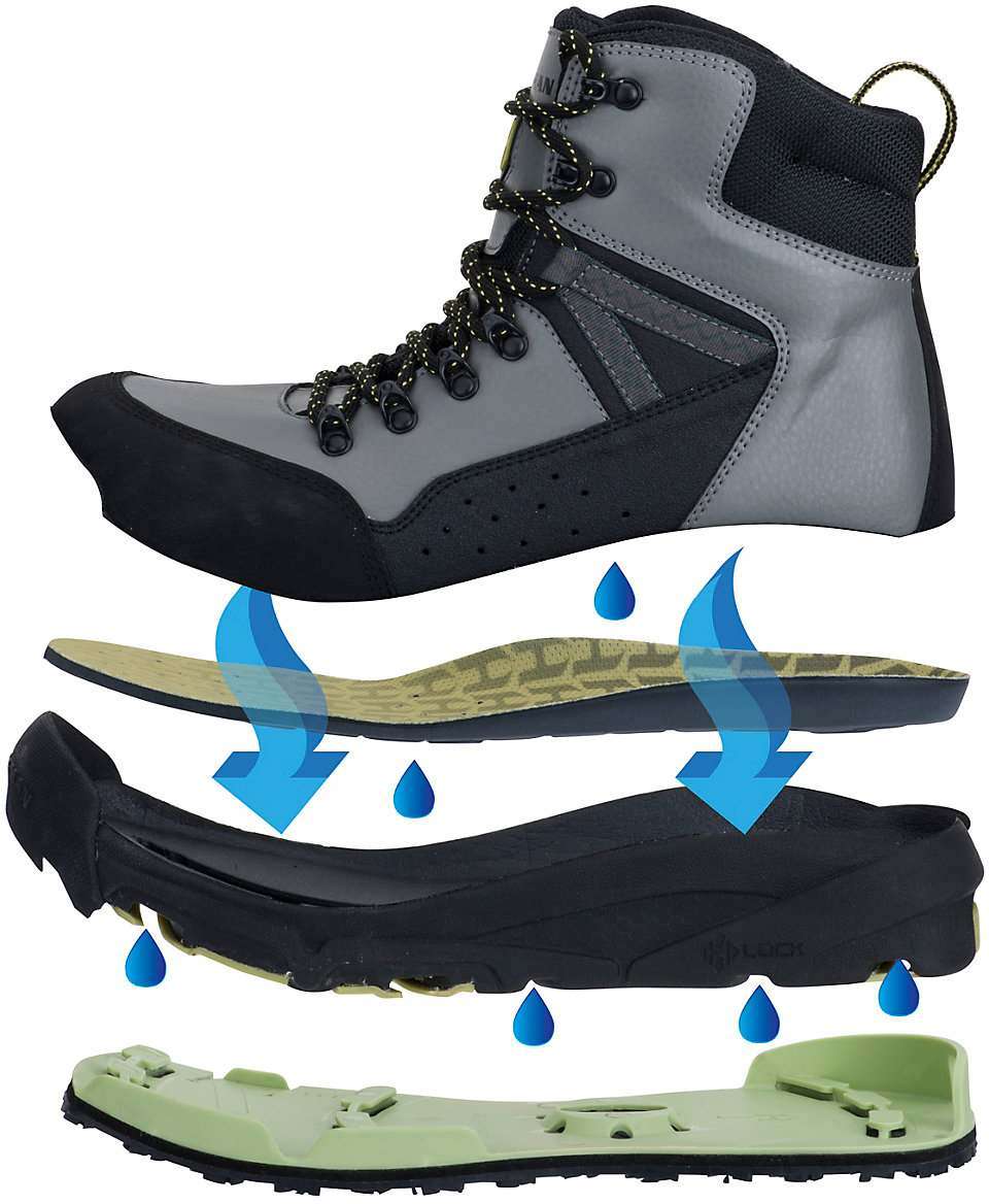 Hodgman Vion H-Lock Wade Boot w/Felt and Wadetech Soles - Black - 8