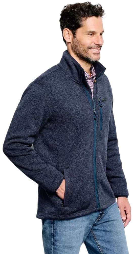 Orvis Mens R65 Sweater Fleece Jacket - Ink - Medium - TackleDirect