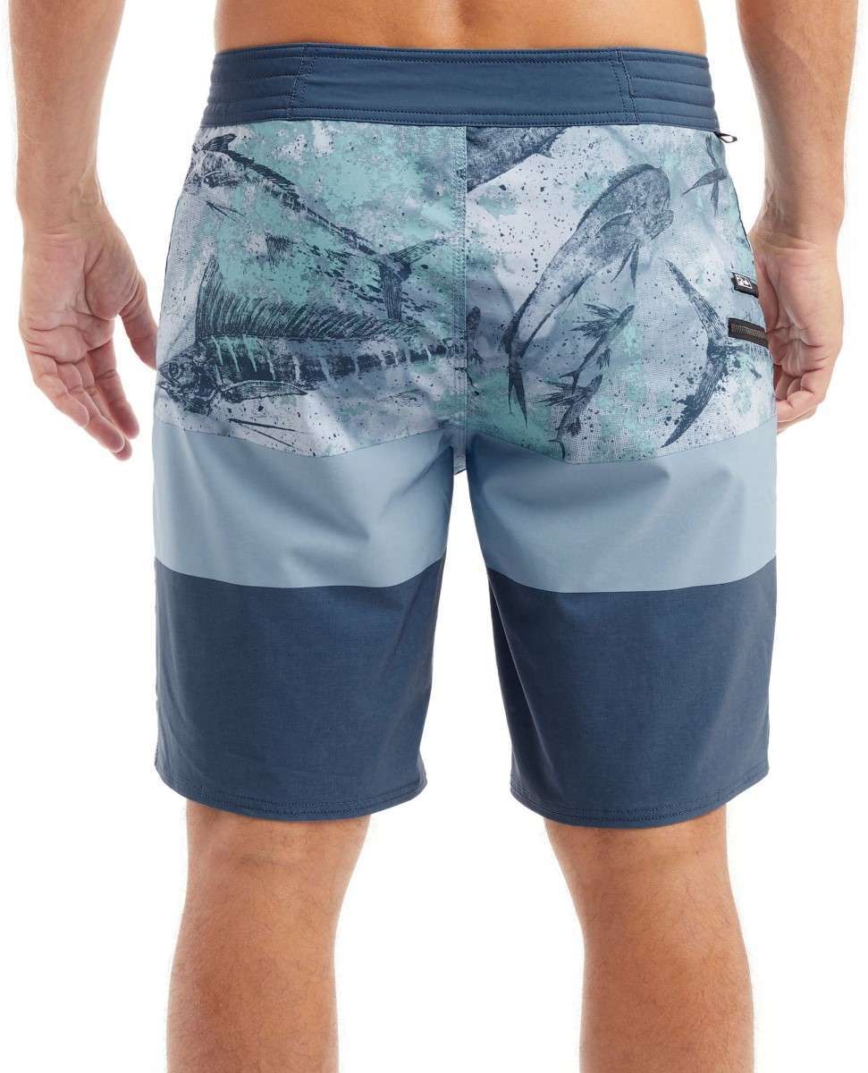 Pelagic Blue Water Fishing Short - Fish Camo - 36 - TackleDirect