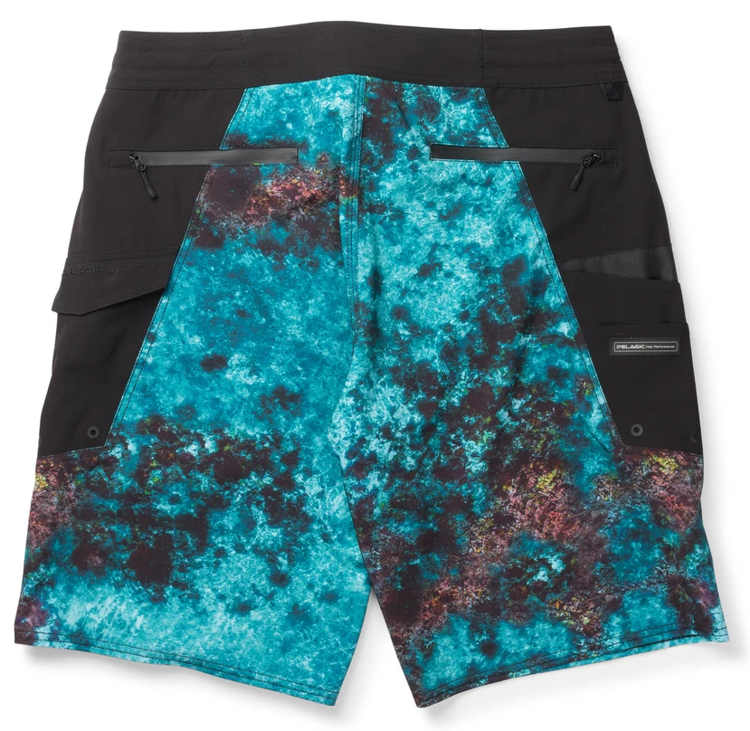 Pelagic Blue Water Fishing Short - Fish Camo - 36 - TackleDirect