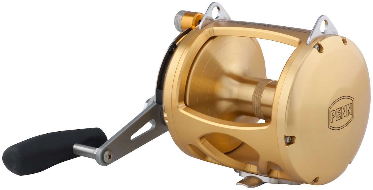 Penn International 70 Vis 2 Speed Saltwater Fishing Reel - Gold (INT70VIS)  for sale online