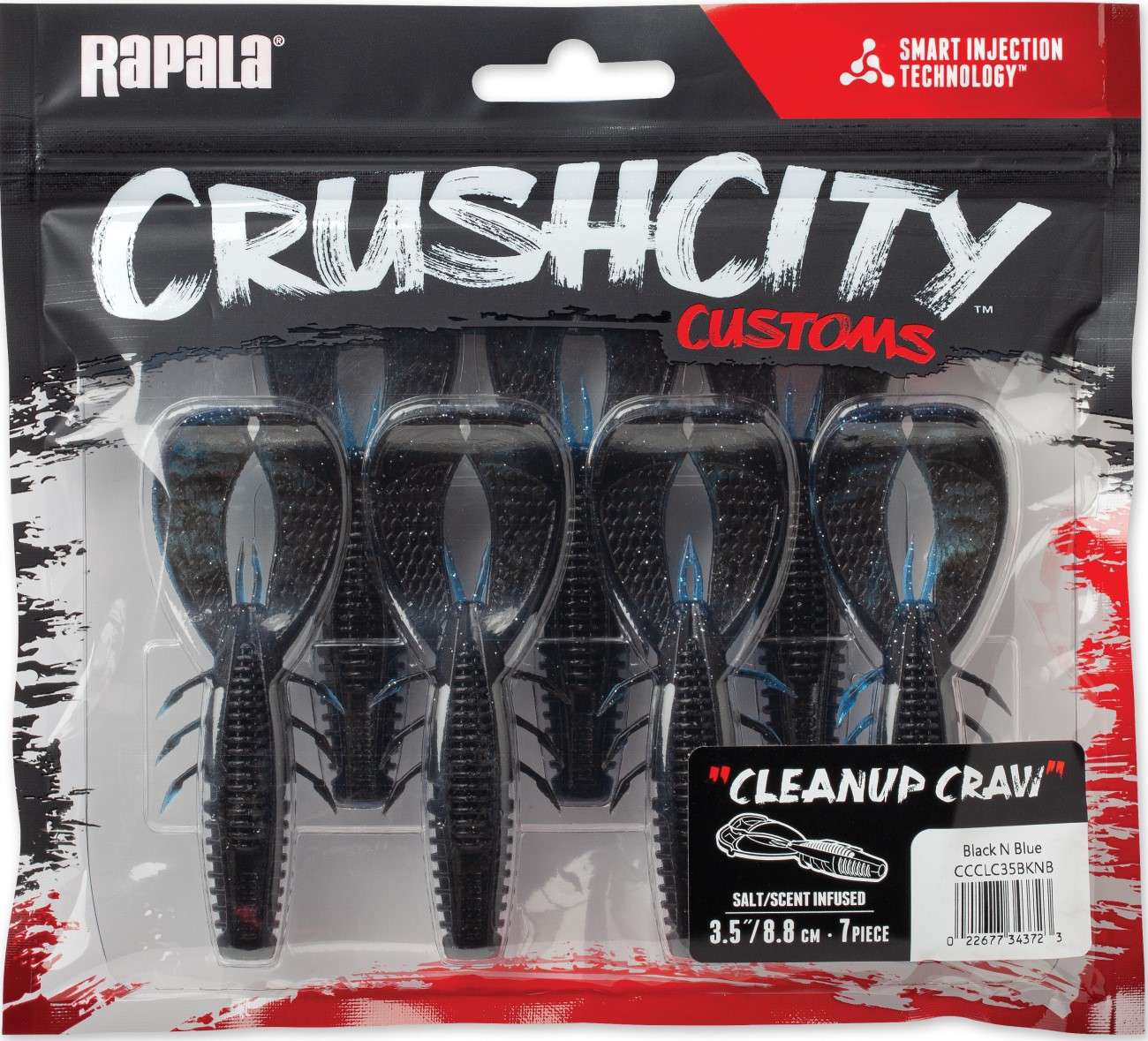 Crush City Cleanup Craw Black N Blue