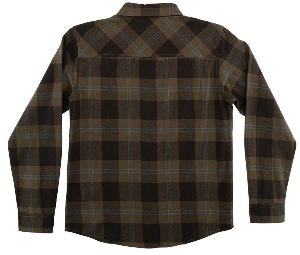 Salty Crew Inshore Flannel Shirt - Olive - M - TackleDirect