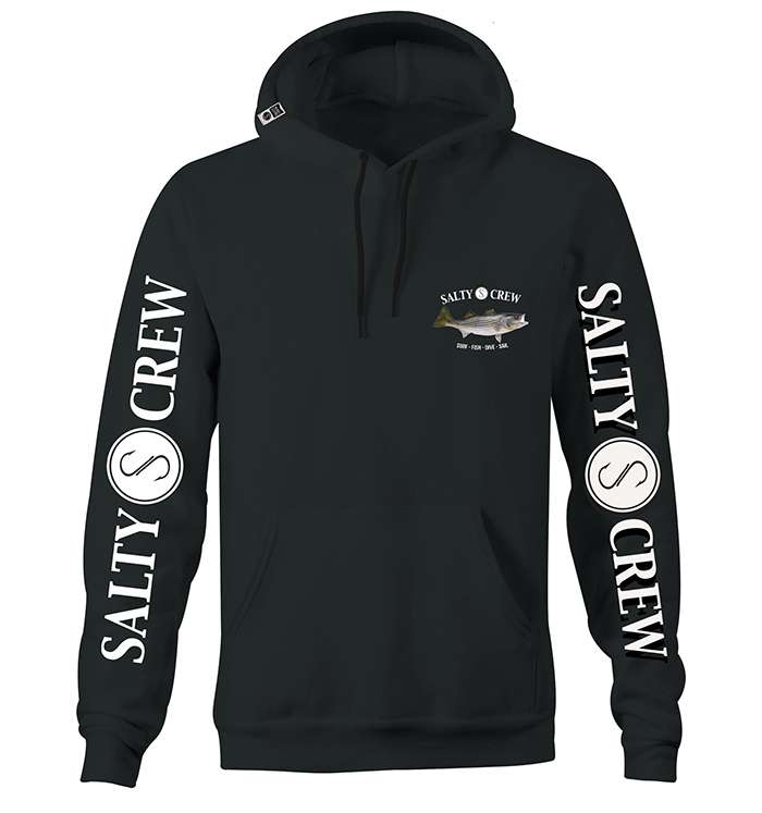 Salty Crew Striped Bass Hoodie - TackleDirect