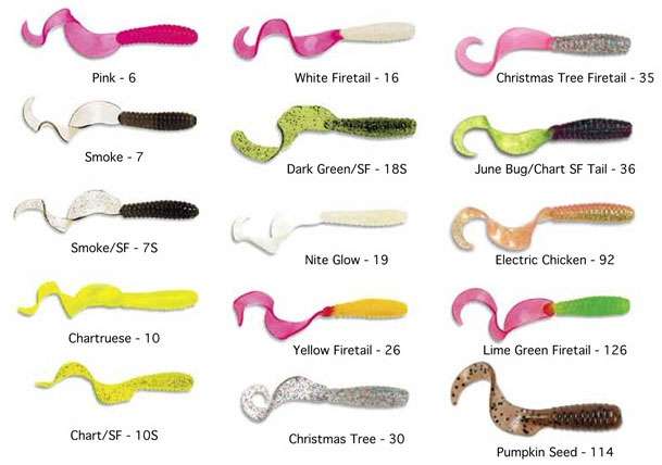 Sea Striker Got-Cha 6 and 8 Saltwater Curltail Grubs - TackleDirect
